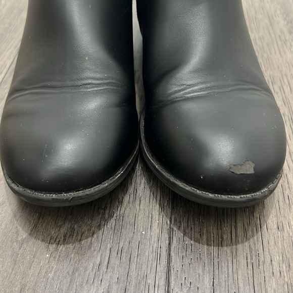 Sugar black dress booties with zippers and cheetah print - Picture 4 of 9